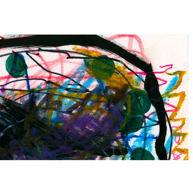 Abstract With Black Circle Giclee Print For Sale - Image 4 of 6