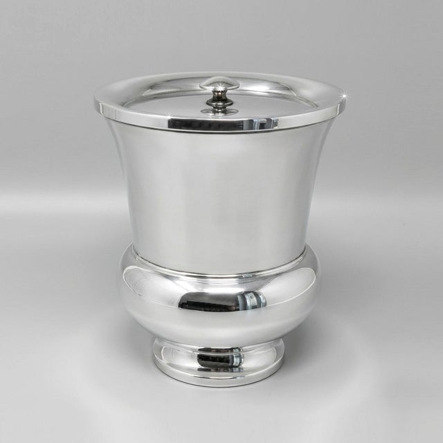 Silver Mid-Century Modern Ice Bucket by Aldo Tura for Macabo, 1960s For Sale - Image 8 of 8