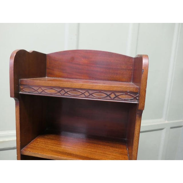 1930s Art Deco Tall Slim Oak Bookcase, 1930 For Sale - Image 5 of 7