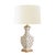 Contemporary Matthew Izzo Home Gina Handpainted Metal Tole Table Lamp in a Brown Spotted Leopard Pattern With a Cream Silk Shade For Sale - Image 3 of 3