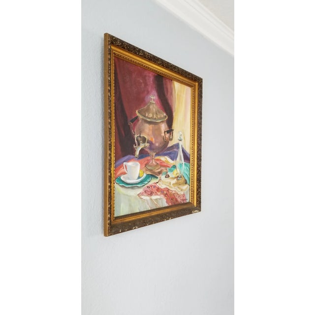 For your consideration we are presenting for sale is a fantastic Mid-Century expressionist abstract Oil on canvas board...