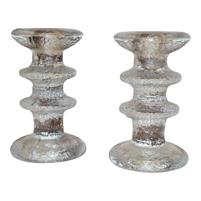 Pair Timo Sarpaneva Festivo Candlesticks for Iittala Finland Scandinavian Modern For Sale