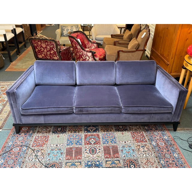 Textile Donghia Hudson Sofa in Holly Hunt Velvet For Sale - Image 7 of 12