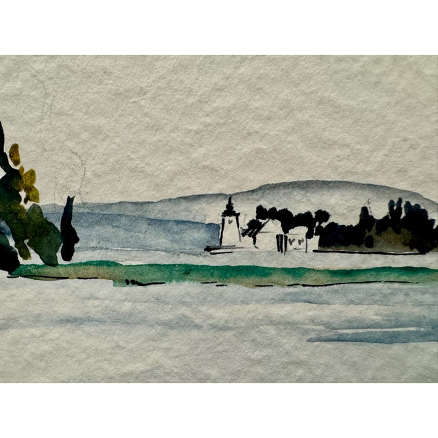 Original watercolor on paper by Henry Emil Salloch, also known as Heinz Emil Salloch, the German-born American artist and...