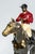 Metal Wonderful Large Antique Cast Metal Horse Jockey Statue Sculpture Racing Sports Equestrian For Sale - Image 7 of 14