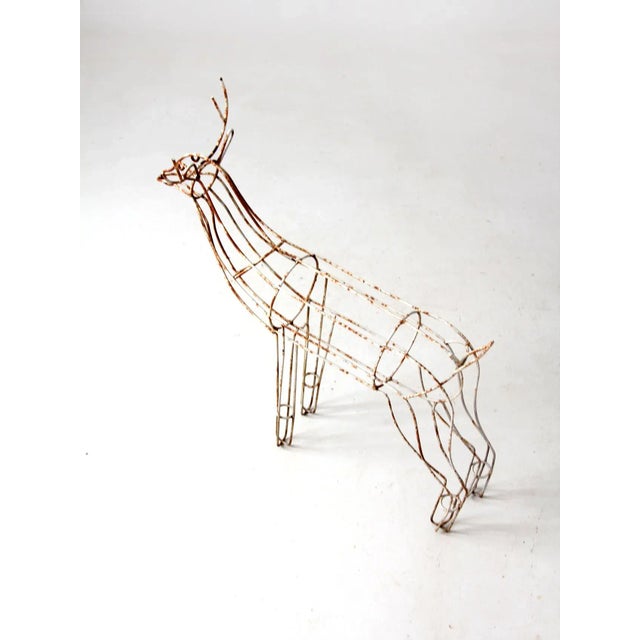 Mid Century Metal Reindeer For Sale - Image 9 of 11