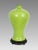 Superbly shaped lime green crackle glazed Mei Ping monochrome vase from China. This is one of the most elegant forms of...