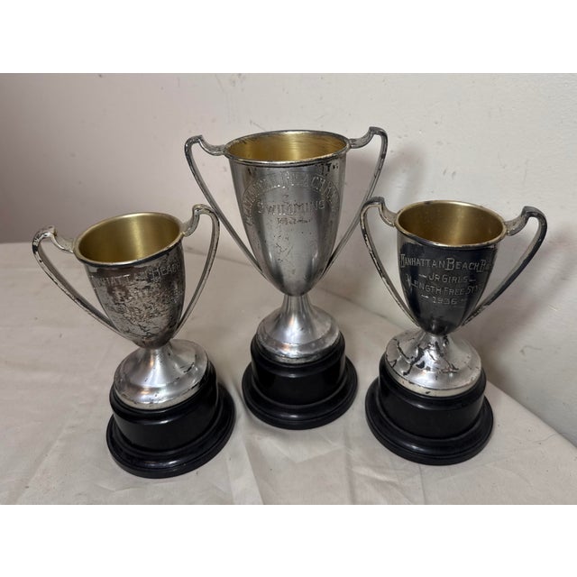 Antique 1930's Sterling Silver & Bronze Lyle Cup Engraved Speaking Trophy Award For Sale In New York - Image 6 of 10