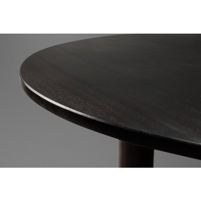 2020s Organic Modern Dining Table in Solid Ebonized African Sapale Mahogany by Mark Leblanc, Usa, C. 2023 For Sale - Image 5 of 12