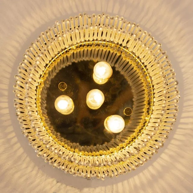 Large Chandelier with Glass Rods, 1990s For Sale - Image 9 of 10