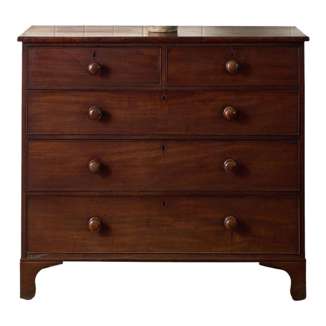 Victorian Two Over Three Mahogany Chest of Drawers (C. 1860) For Sale