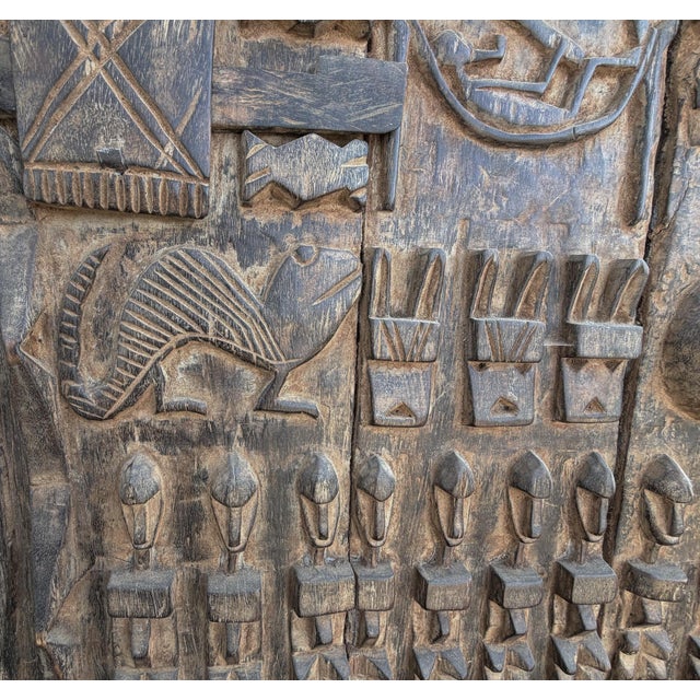 Vintage Dogon Granary Door With Mali African 75.5" H For Sale - Image 11 of 14
