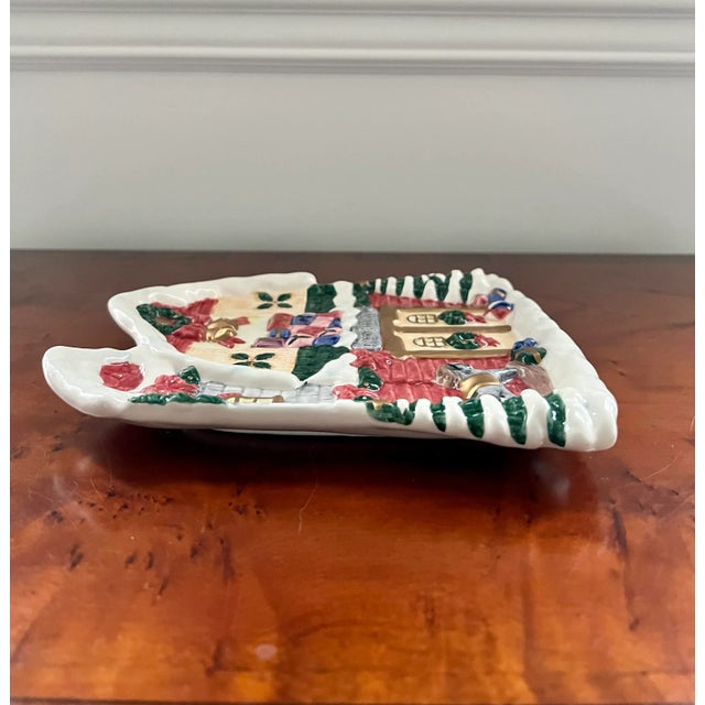 Vintage Fitz and Floyd Christmas Plate For Sale In Washington DC - Image 6 of 8