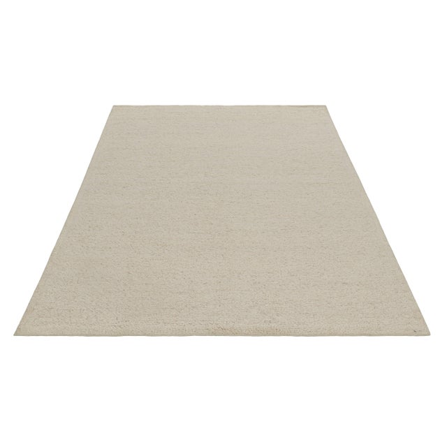 Rug & Kilim Rug & Kilim’s Contemporary Textural Rug in Tones of Cream and Off-White - 9x12 For Sale - Image 4 of 7