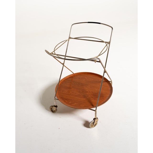Serving Trolley by J-H Fabrikerna, 1950s For Sale - Image 4 of 12