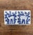 Vintage Mid Twentieth Century Delft Style Blue and White Flower Frog With Animal Motif For Sale - Image 6 of 7