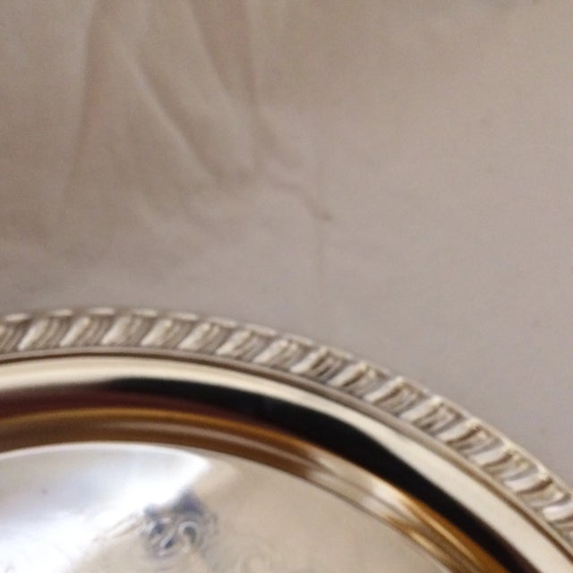 1975 April Fools Engraved Invitational Silver Plate Tray For Sale - Image 9 of 11