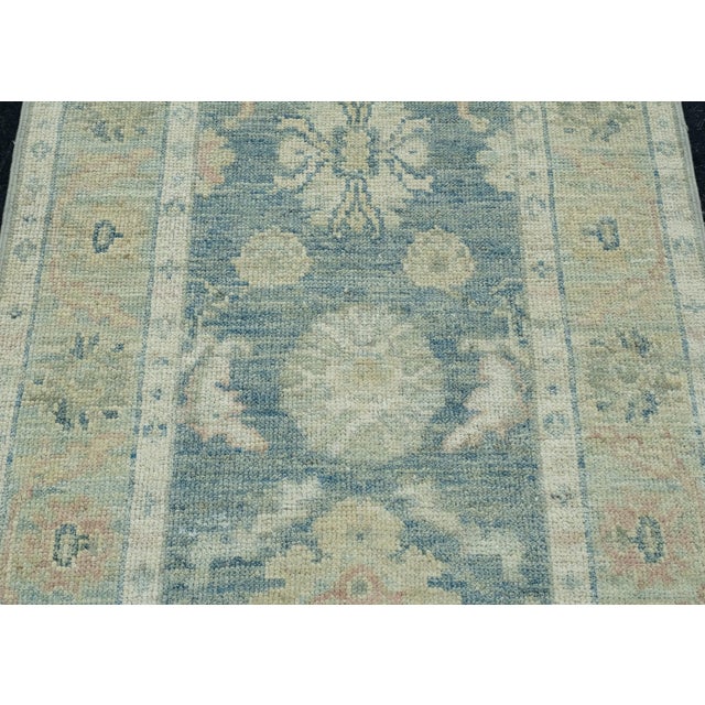 Turkish Oushak Runner Rug 2'10" x 14'3" #17809 For Sale - Image 4 of 8