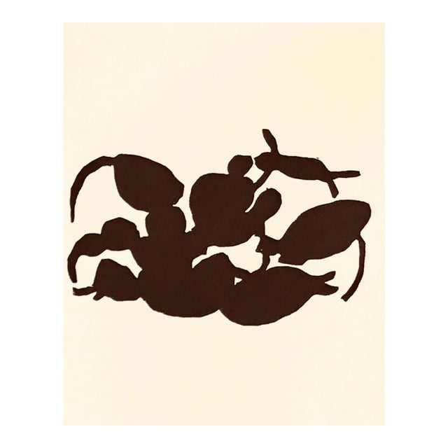 Jean Arp Woodcut Untitled B6 Published 1982 For Sale
