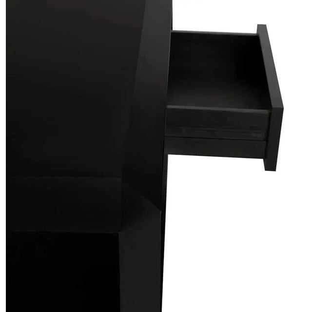 Black NOIR Obtuse Coffee Table For Sale - Image 8 of 10