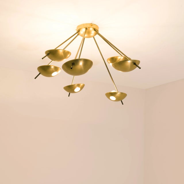 The Helios Septem II Ceiling Light brings elegance to midcentury design through the inspiration of Italian design -...