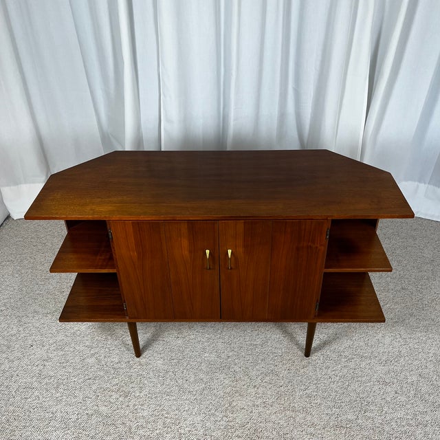 Mid-Century Modern Buffet Bas en Placage Teck, 1960s For Sale - Image 12 of 18