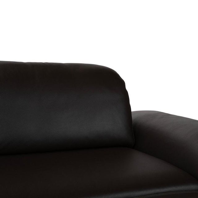 Black Model 29830 2-Seater Sofa in Dark Brown Leather from Willi Schillig For Sale - Image 8 of 17