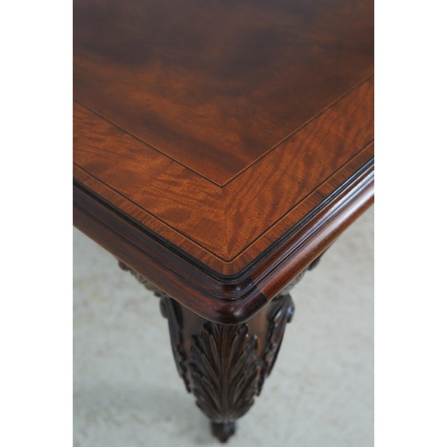 Maitland - Smith Maitland Smith Mahogany Louis XVI Inlaid Dining Table For Sale - Image 4 of 18