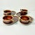 Brutalist 1980s Vintage Brutalist Boho Chic Arts & Crafts Lava Drip Ironstone Luncheon Sets - 8 Pieces For Sale - Image 3 of 15