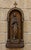 Wooden Devotional Statue Representing the Virgin with the Sorrowful and Immaculate Heart, 1800s For Sale - Image 5 of 9