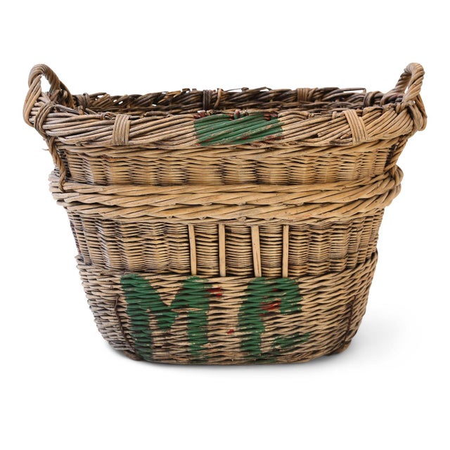Large Grape Gathering Basket Chairish