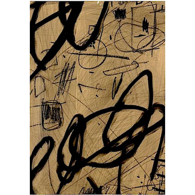 Continuous Line I – IV by Murray Duncan 2026, Set of Four Original Mixed Media Works on Paper For Sale - Image 4 of 6