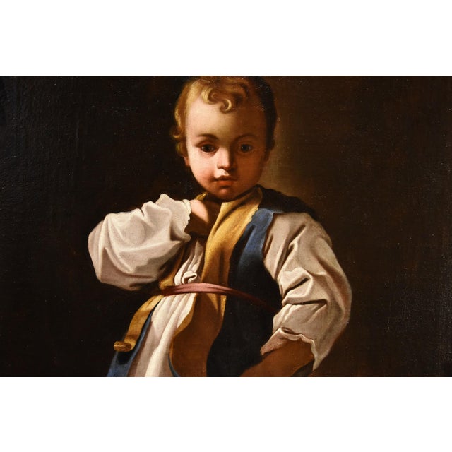 Workshop of Bartolomeo Schedoni, Portrait of a Child Alessandro Farnese Schedoni, 1630, Oil on Canvas For Sale - Image 6 of 16