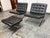 Mid-Century Modern Alphaville Design Exposition Barcelona Style Lounge Chairs + Ottoman, Set of Three For Sale - Image 3 of 12