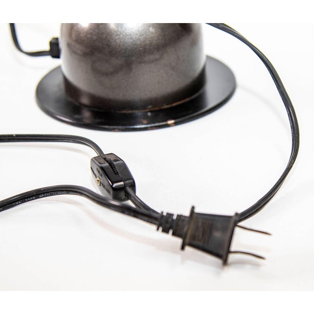 Black Italian Nuova Veneta Lumi Adjustable Desk Lamp Italy 1970s For Sale - Image 8 of 12