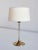 B-024 Brass Table Lamp with Beige Silk Shade from Bergboms, Sweden, 1960s For Sale - Image 11 of 11