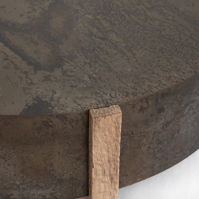 Four Hands Bingham Coffee Table - Rustic Oak Veneer For Sale - Image 9 of 12