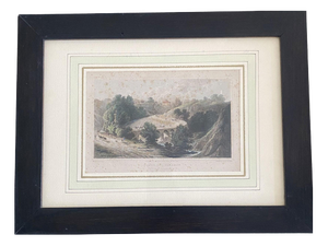 Elisabeth Frances Betty, Italian Tuscany Landscape, 1816, Color Print on Paper, Framed