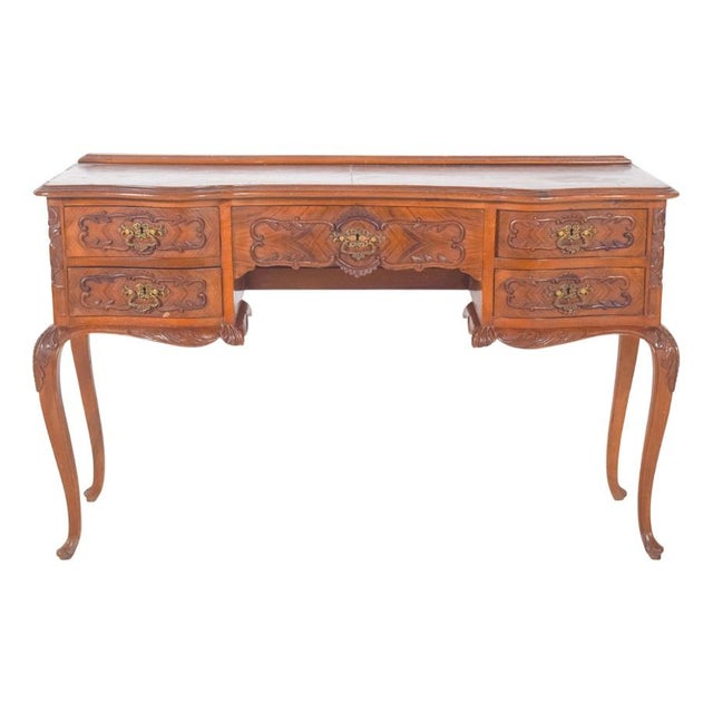 Vintage Dressing Table in Carved Wood, 1920s For Sale - Image 12 of 12