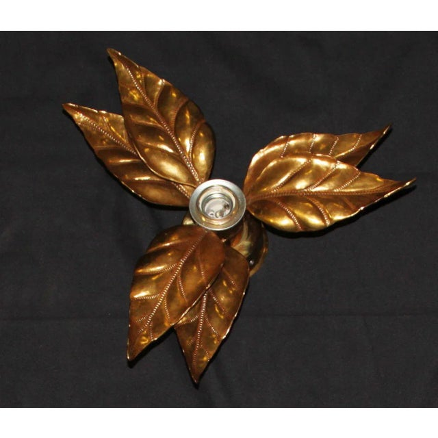 Willy Daro Floral Wall Light by Willy Daro, 1970 For Sale - Image 4 of 6