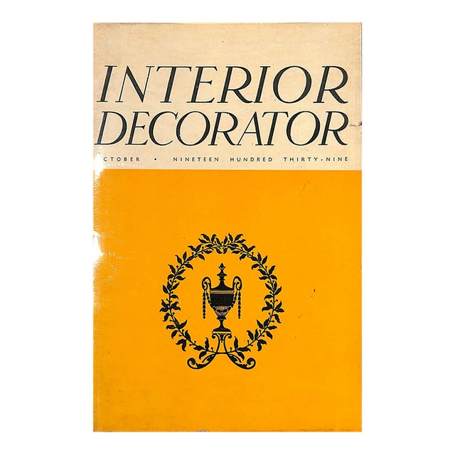 Interior Decorator October 1939 For Sale