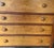 Antique American 4 drawer dresser mid 19th century. Solid wood construction. Beautiful tiger curly maple drawer fronts...