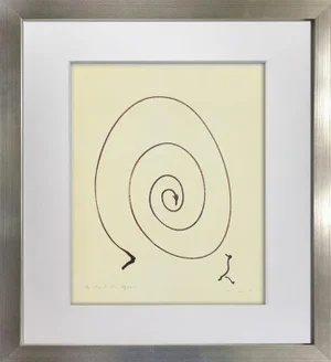 Max Ernst Lithograph Sign Limited Ed. On Arches "The Song of the Swan" W/Frame Included
