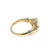 Modern GIA-Certified 0.97ctw Diamond Ring With 18k Yellow Gold Hand Holding Design, Size 6.75 For Sale - Image 3 of 4