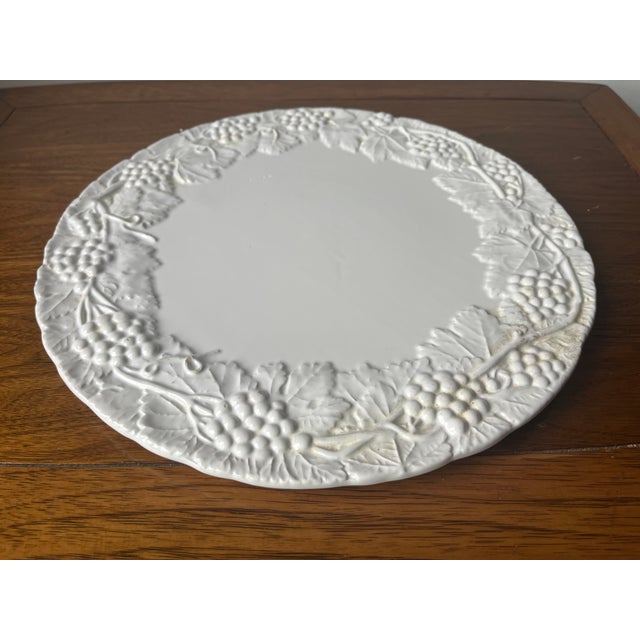 Italian Vintage Italian Faience Grapevine 13" Platter-Neuwirth For Sale - Image 3 of 7
