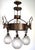Stately chandelier from a Lower Austrian country house. Handcrafted circa 1910. Material: Brass (beautiful dark patina)...