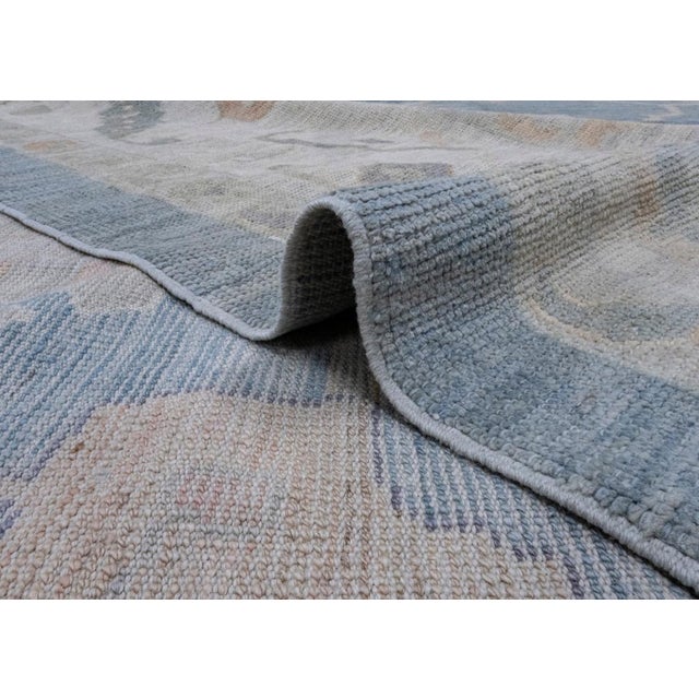 Textile Turkish Oushak Rug 12'7" x 17'6" For Sale - Image 7 of 8