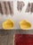 Eames For Herman Miller Mid Century Yellow Fiberglass Shell Chair A pair of Eames fiberglass DAX armchairs in lemon...