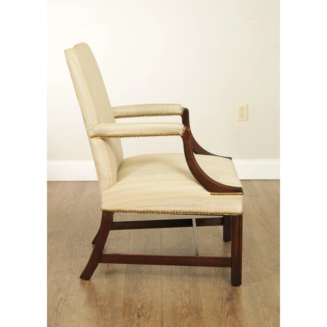 Chippendale Style Vintage Mahogany Frame Armchair For Sale In Philadelphia - Image 6 of 13