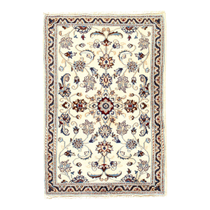 Pasargad DC Ivory Color Hand Knotted Persian Nain Rug